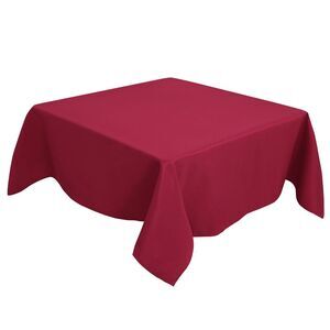 Polyester Tablecloth Spillproof 55x55 Inches Red
